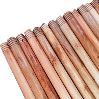 China Best Products 118 cm Length Wholesale Beech Smooth or Varnished Pine Broom Wood Stick Round Wooden Sticks for sale