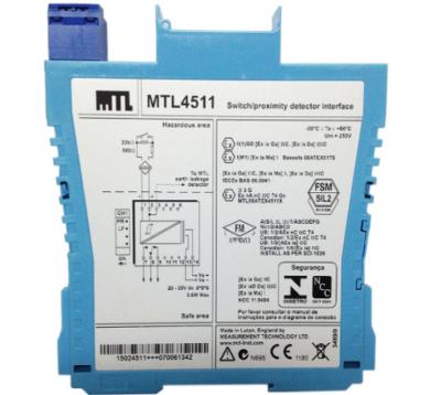 중국 MTL4511 MTL Instruments Switch/Proximity Detector Interface 1-channel, with line fault detection 판매용