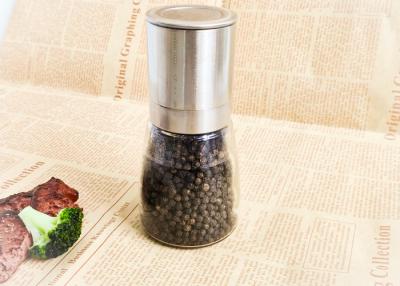 China Stainless Steel Manual Glass mill for Black Pepper or Salt for sale