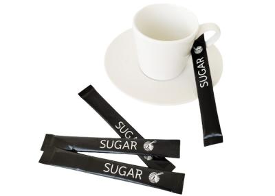 China Individual Wrapped Sugar Sticker, White Sugar Packet FDA Certified for sale