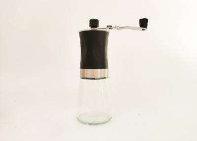 China Clear Bottle Stainless Steel Shake Hand Pepper Grinder Manual Large Capacity Pepper Grinder for sale