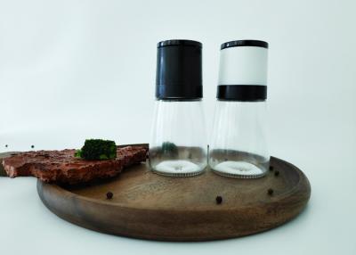 China Keep Spices Fresh With Large Capacity Glass Salt And Pepper Grinder for sale