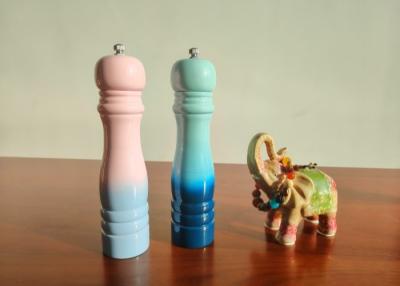 China Rubber Wood Salt / Spices / Pepper Grinder Colorful Style for sale