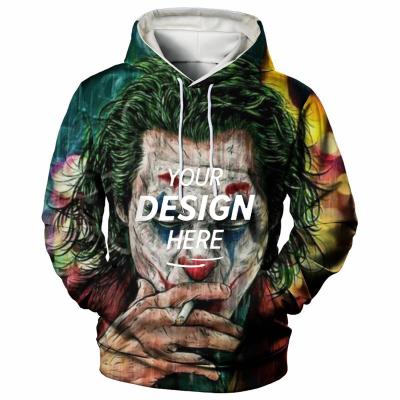 China Anti-pilling HG3DS Jumper Fleece Full Dye Wholesale Custom Made Men's Sweatshirts 3D Printed Polyester Mask Sublimation Hoodies for sale