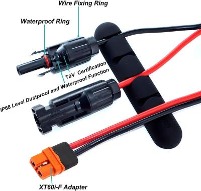 China Solar panel Solar to XT60 Charging Cable 3 m, XT60i Plug Solar Cable 4 mm2 12AWG for Powerstation Powerhouse Solar Panel for sale