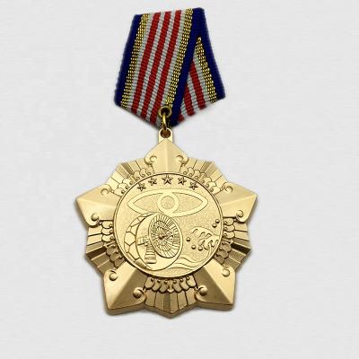 China High Quality Design High Quality Zinc Alloy Metal Hot Sale 3D Military Custom Medal China Medal For Souvenir for sale