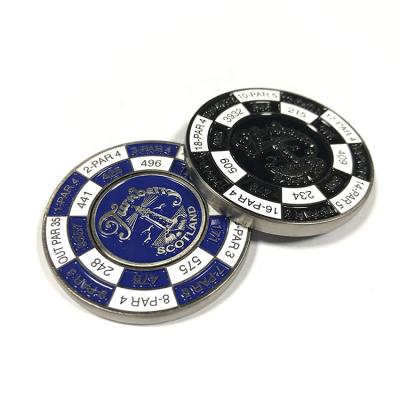 China Custom high quality eco-friendly metal golf ball marker wholesale personalized cheap ball markers for sale