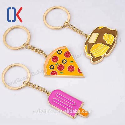 China Wholesale Decoration Custom 3D Shape Key Chain Rings , Promotional Cheaper Metal Key Ring Chains for sale