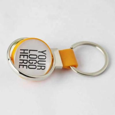 China Promotion gift QR code metal key ring business company wholesale cheap high quality custom made key chain for sale