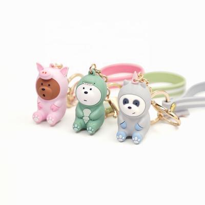 China Wholesale cheap high quality anime chian mol chian mol cute 3D pvc keychains china made keychains china making for sale