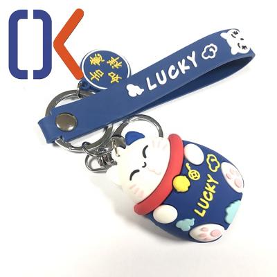 China High Quality 3D Keychains Kitty Cute Keyrings Wholesale Cheap Hello Kitty Key Rings Promotion Gift for sale