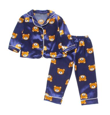 China 2021 High Quality Breathable Wholesale Hot Selling Children's Pants Long Sleeve Cartoon Pajamas Set Men and Women Children's Pajamas for sale