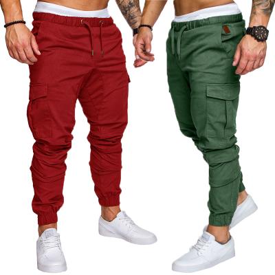 China High Quality Anti-Wrinkle Mens Drawstring Jumpsuits Multi-Pocket Jogging Pants Casual Sports Pants Mens Trousers for sale