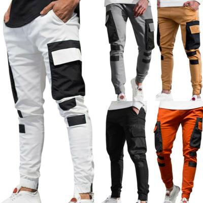 China Anti-Wrinkle Pants Mens Woven Pocket Training Fitness Leisure Sports Quilting Jogging Pants for sale