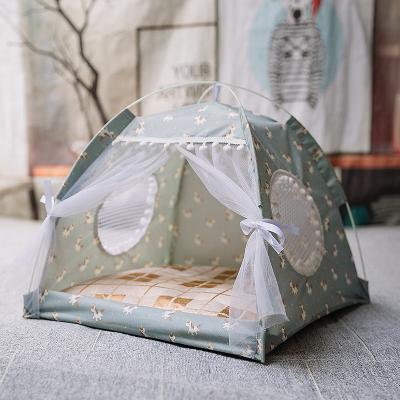 China Various Patterns Camouflage Play Pet Tent / Detachable Indoor Classic Dome House Small Pet Field With Window Wire for sale