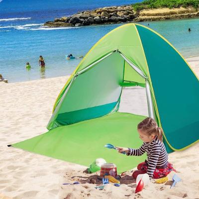 China Camouflage Play Solid / Field Color Automatic Pop Up Tent Ventilation Portable Sun Protection Outdoor Beach Tent for sale