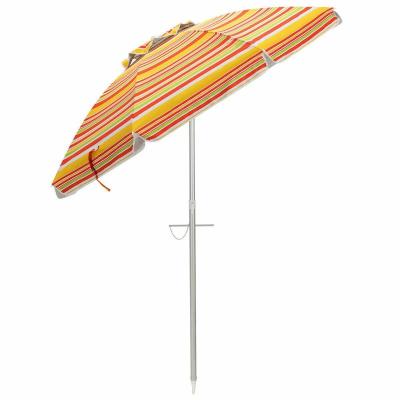 China Sandy Beach Stripes Sun Tent Umbrella Adjustable Angle Protective Tent Portable UV Umbrella Camouflage/Field Game Protection for sale