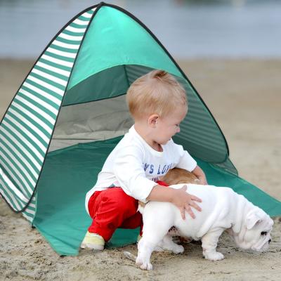 China Camouflage/Field Multi Color Waterproof Outdoor Play Tent Portable Sandy Beach Automatic Pop Up Stripe Tent for sale