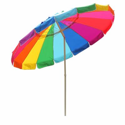 China Products 8 Mix Colors 1.2M / 48 Inch Traditional Trending Hot Beach Umbrella / Sun Umbrella for sale