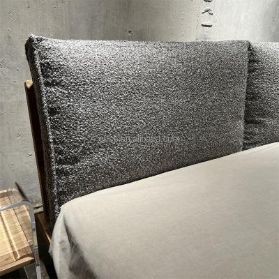 China Wabi sabi queen modern king double luxury single frame upholstered wooden child beds for sale