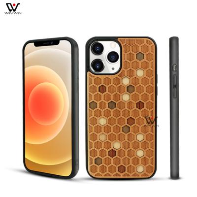 China Hot Sale Heat Press Shockproof Sublimation Wooden Cell Phone Case For iPhone 11 Pro Max for sale