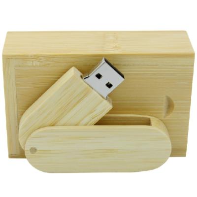 China Hot Selling Wooden USB 2.0 Wooden Flash Drive 8GB 16GB 32GB 64GB Rotating Flash Drive With Wooden Box for sale