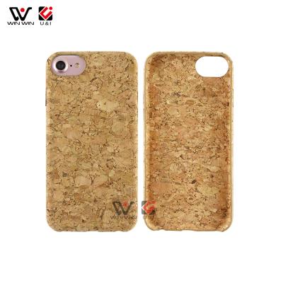 China Eco - Friendly White Cork Wood Shockproof Phone Cases For iPhone 7 Plus Pro 11 12 Protective Phone Case for sale