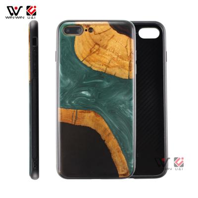 China Ultra Thin Shockproof Shockproof Wooden Cell Phone Case Cover For iPhone 8 PLUS Phone for sale