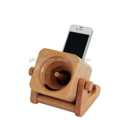 China No 2021 Handmade Natural Bamboo Wooden Speakers Mini Portable Phone Loudspeaker for sale