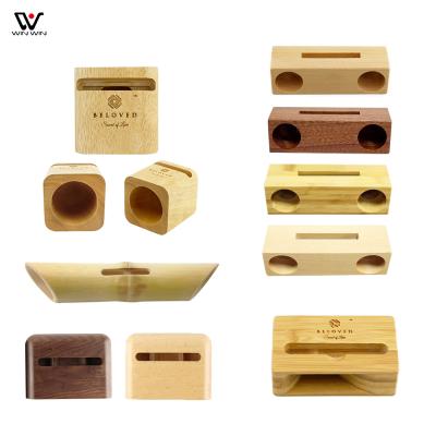 China China wood factory wholesale multifunctional style mobile phone wooden stand for sale