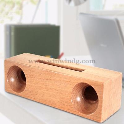 China No Newest Hot Selling Mini Wood Mobile Amplifier Portable Wooden Music Speaker for sale