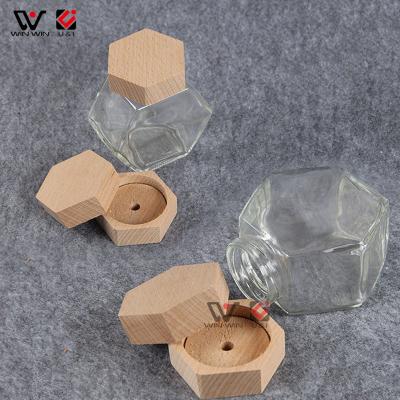 China 2019 Natural Wood Custom Design Perfume Wooden Caps Perfume Wood Lids Natural Wood Fragrance Cap for sale