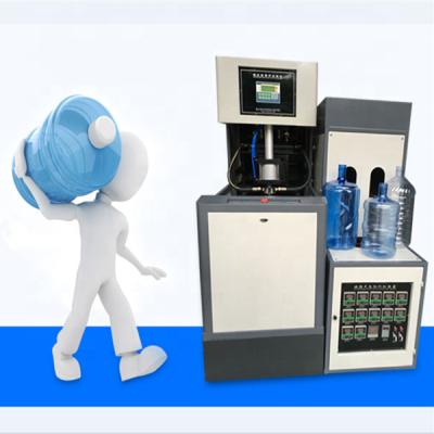 China Semi-automatic bottle PET 5gallon stretch blow molding machine for drinking water bottle for sale