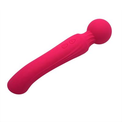 China Fashionable Soft Skin Friendly Silicone Clitoris Massage Vibrator G Head Spot 10 Vibration Modes Stimulate AV Wand Massager For Women for sale