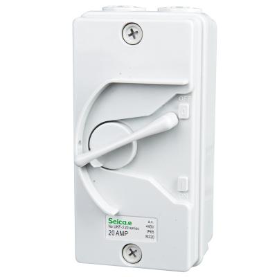 China 250 / 440V AC Triple Pole Isolating Switch , 20A Weather Resistant Switch  for sale