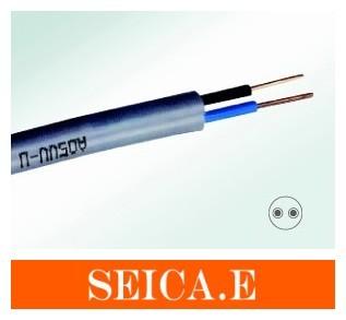 China Cable eléctrico resistente al fuego de 2 bases con la envoltura externa del PVC de la ronda inflexible en venta