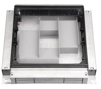 China Waterproof Floor Box , Plastic Cover Aluminium Body Floor Mounted Socket Boxes  for sale