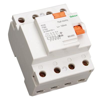 China Electro Magnetic Residual Current Circuit Breaker with 19 mm Terminal Connection Height for sale