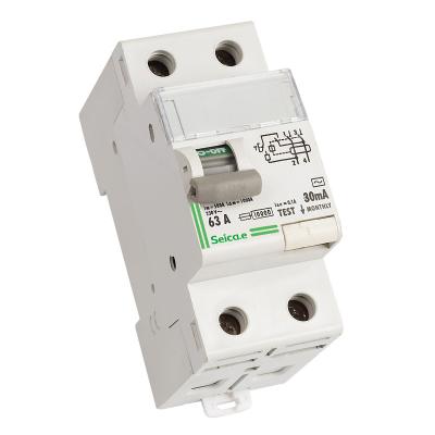 China 230 / 400V AC Residual Current Circuit Breaker with Overcurrent Protection  for sale