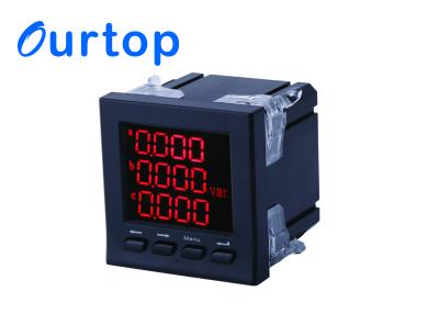 China LCD Display Digital Panel Meter With 2 Way Switch Input / 3 Way Relay Output for sale