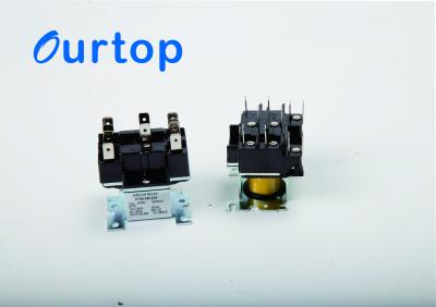 China Black Electrical Mini AC Relay , Double Pole Relay Switch For Air Conditioning System for sale