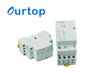 China High Efficiency 4NO Din Rail Manual AC Contactor 25A For Hotel / Home Use for sale