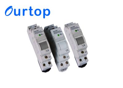 China Industrial DIN Rail Mounted Mechanical Latching Relay Double Pole 35mm EN 60715 for sale