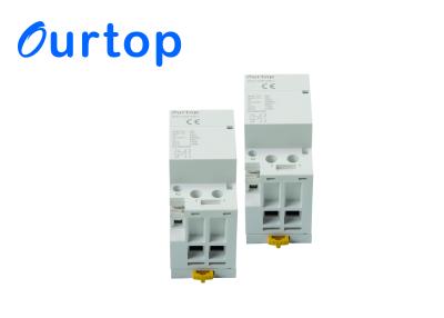 China Din Rail Modular AC Contactor Contact 2NO+2NC 2 Pole Universal Circuit Control for sale