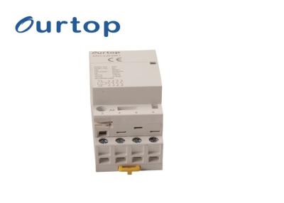 China 25A Din Rail Contactor 4NC Contact 2200VAC No Shunt Between Open Contacts for sale