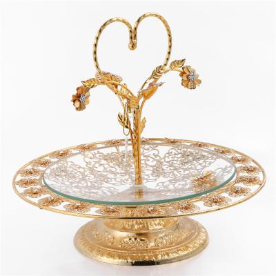 China Popular Fashion Good Quality Fashion Metal Style Promotional Tray Holder Glass-to-Metal Tray Holder for sale