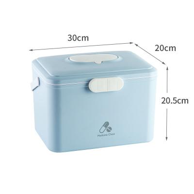 China Viable Custom Universal Plastic PP Family Organizer Medicine Storage Box First Aid Kit With Pill Box for sale