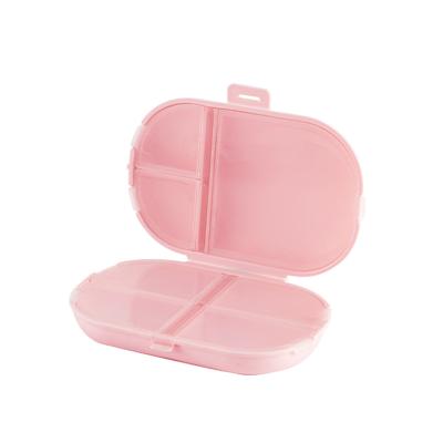 China Convenient Mini Pill Organizer Pc Plastic Portable Pill Storage Cases Travel Medicine Box for sale