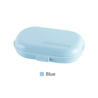 China Designer Custom Small Mini Portable Medicine Travel Plastic Round Rack Organizer Convenient Container Pill Storage Case for sale