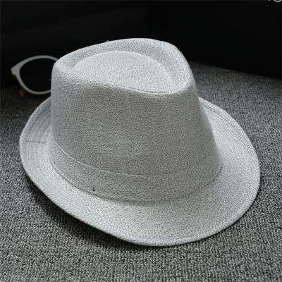 China Fashional Jazz Hat Supplier Good Quality Summer Men Paper Straw Hat Felted Hat OEM&ODM for sale